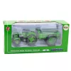 LEAN TOYS metallitraktori perävaunulla vihreä 1:18
