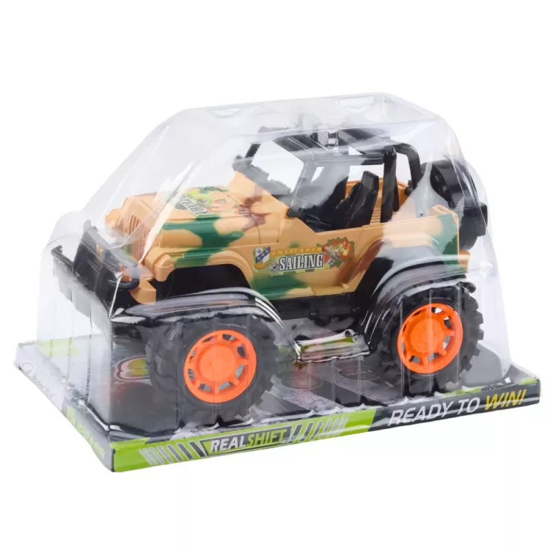 LEAN TOYS suuri sotilasmaastoauto beige