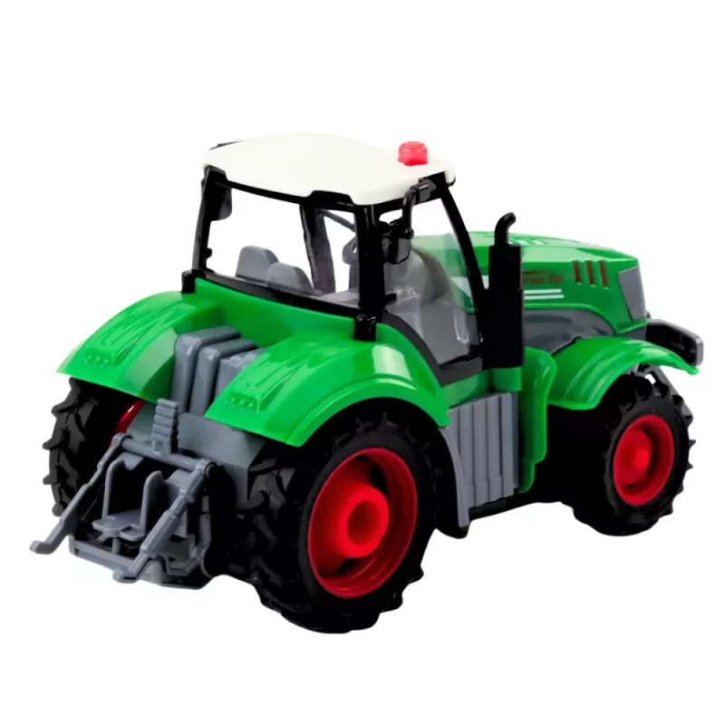 LEAN TOYS Kaukosäädettävä RC-maataloustraktori vihreä 1:24