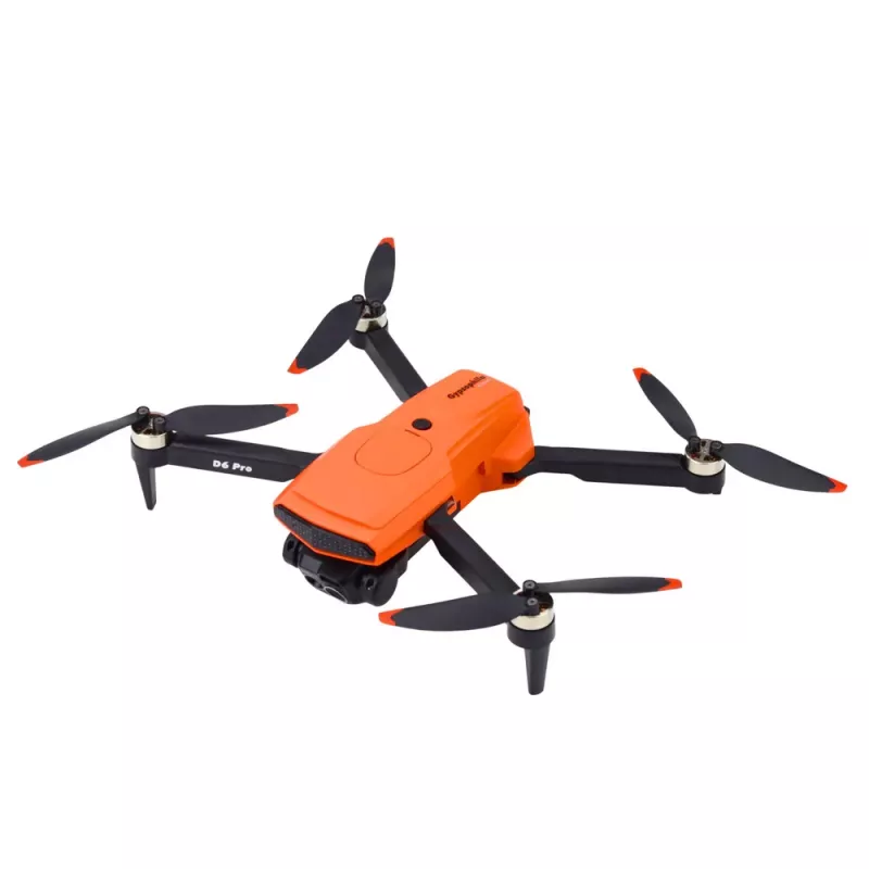LEAN TOYS D6 PRO drooni kaksois-HD-kamera LED-valot oranssi