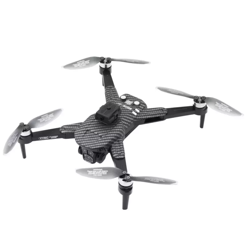 LEAN TOYS drooni Y329 HD-kamera WiFi FPV quadkopteri LED-valoilla, sovellusohjaus, musta carbon