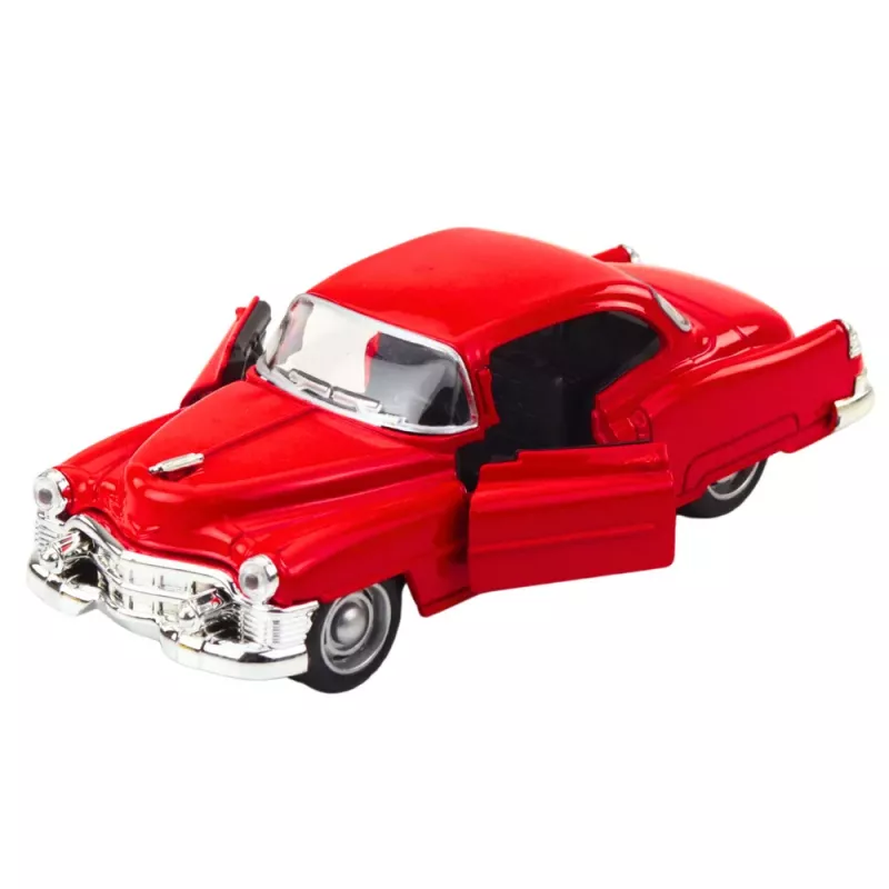 LEAN TOYS 50-luvun klassikkoauto metalli pull-back-veto avautuvat ovet 1:32 mix