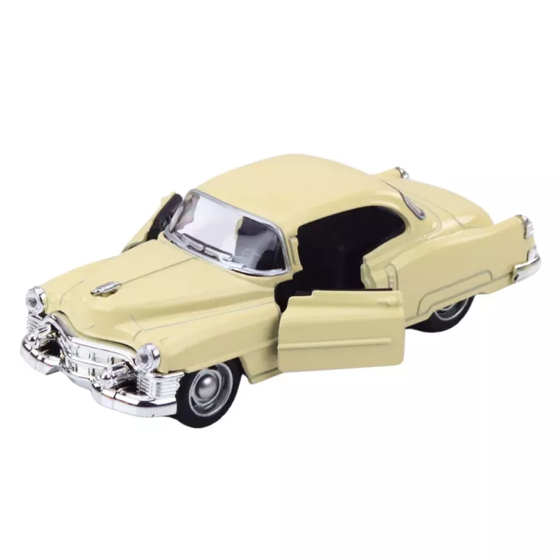 LEAN TOYS 50-luvun klassikkoauto metalli pull-back-veto avautuvat ovet 1:32 mix