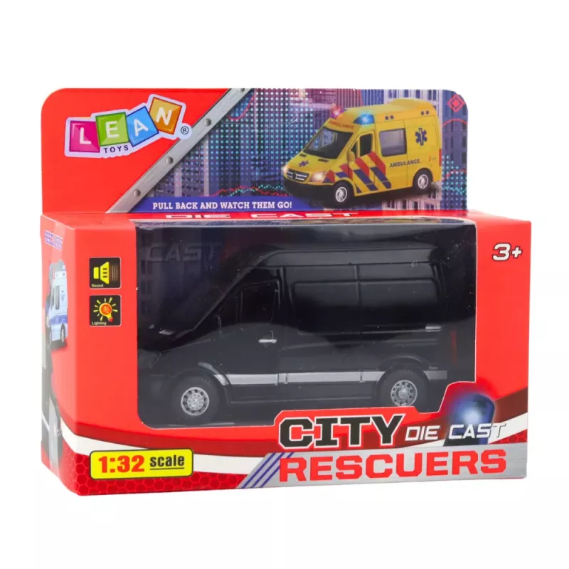 LEAN TOYS Metal Sounds jakeluauto musta