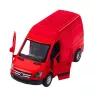 LEAN TOYS Jakeluauto metalli punainen 1:32 valo ääni