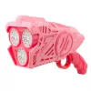 LEAN TOYS Paristokäyttöinen kuplapistooli LED-valoilla pinkki