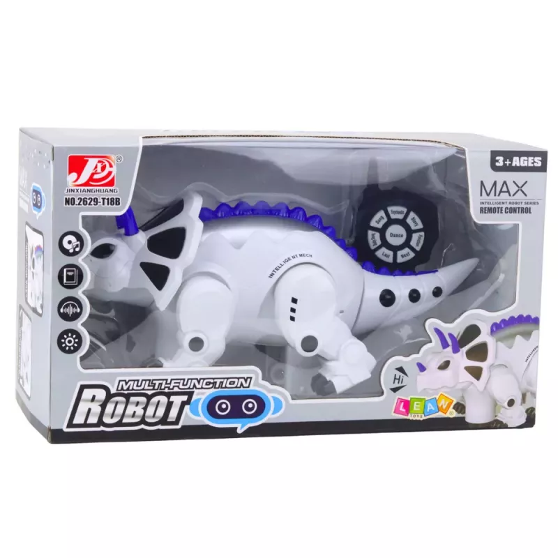 LEAN TOYS Älykäs kauko-ohjattava RC-dinosaurusrobotti Triceratops