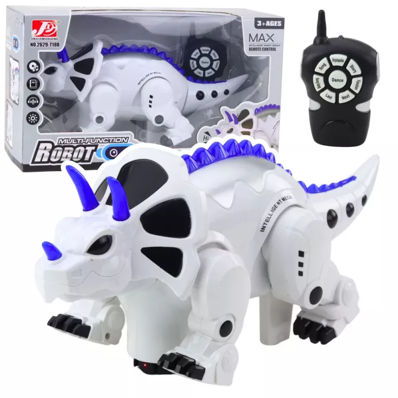 LEAN TOYS Älykäs kauko-ohjattava RC-dinosaurusrobotti Triceratops