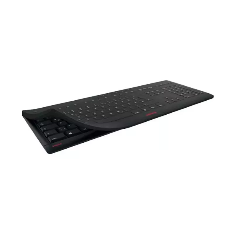 CHERRY STREAM PROTECT KEYBOARD langallinen US-asettelu musta
