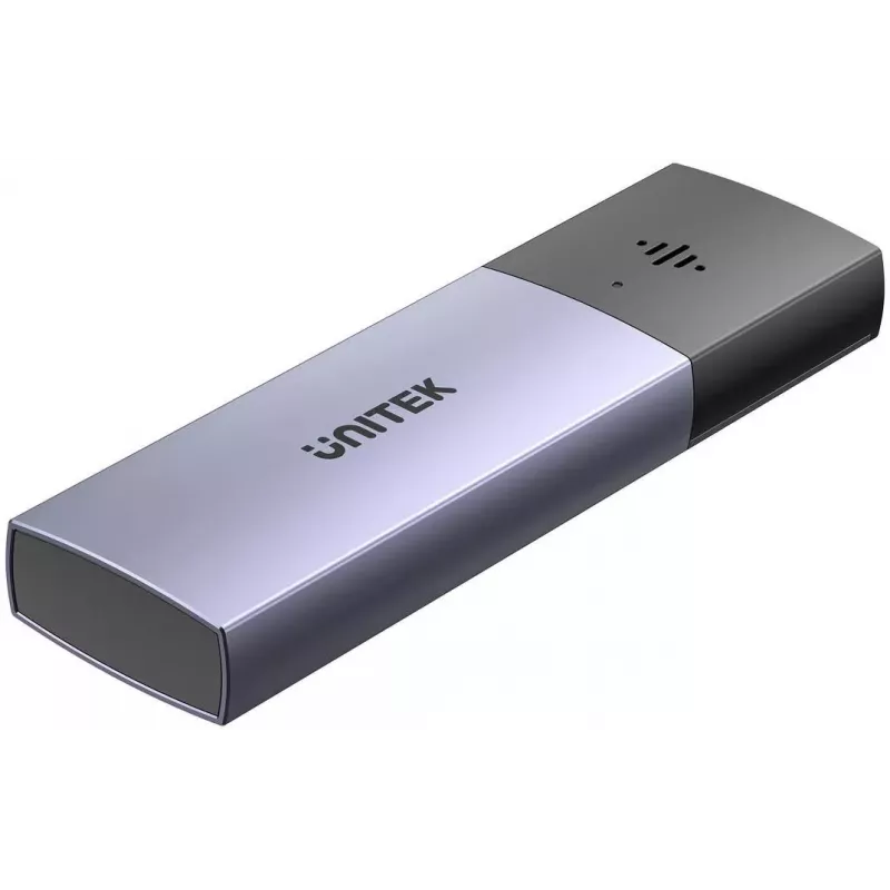 UNITEK SolidForce Smart Anti-Loss M.2 NVMe PCIe SSD -kotelo USB 3.2 Gen 2 Type-C 10Gbps työkaluton