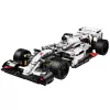LEAN TOYS rakennuspalikat F1-kilpa-auto valkoinen ja punainen 1235 kpl