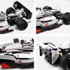 LEAN TOYS rakennuspalikat F1-kilpa-auto valkoinen ja punainen 1235 kpl
