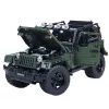 LEAN TOYS rakennuspalikat maastoauto vihreä khaki 2078 osaa