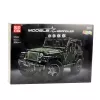LEAN TOYS rakennuspalikat maastoauto vihreä khaki 2078 osaa