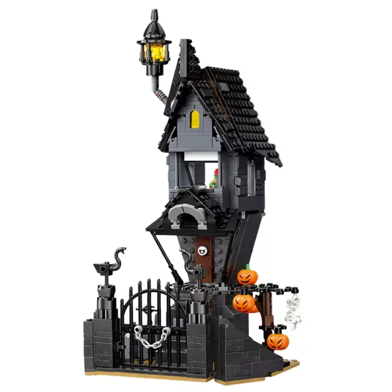LEAN TOYS rakennuspalikat kummitustalo Halloween-torni 581 osaa
