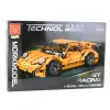 LEAN TOYS GT-kilpa-auto rakennuspalikat oranssi 1:14 1268 kpl