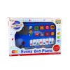 LEAN TOYS sähköinen piano oppimislelu pienille lapsille sininen bussi