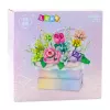 LEAN TOYS rakennuspalat kokoonpano laatikossa kukkalaatikko violetti LED 706 osaa