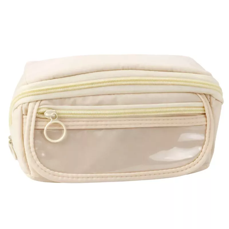 LEAN penaali koulusarja, laajennettava, tilava, kerma, beige, 20x10 cm