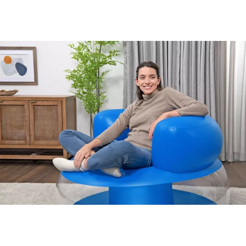Bestway täytettävä sininen tuoli 112 x 112 x 70 cm