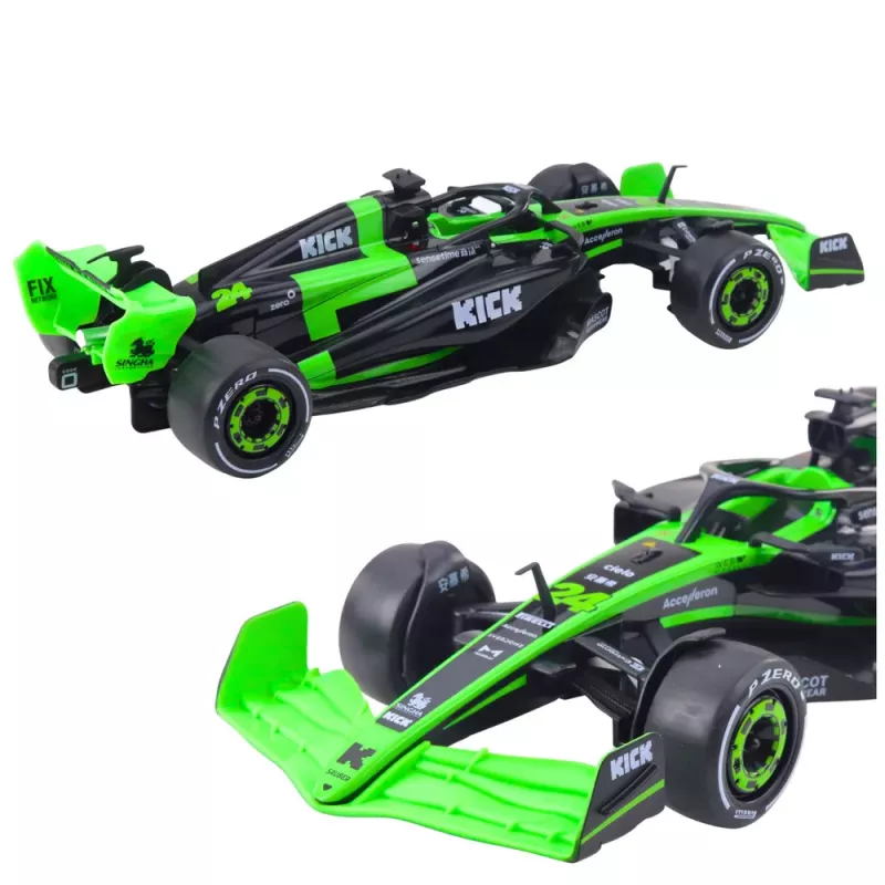 Double E Sauber F1 C44 musta ja vihreä 1:16 kauko-ohjattava kilpa-auto