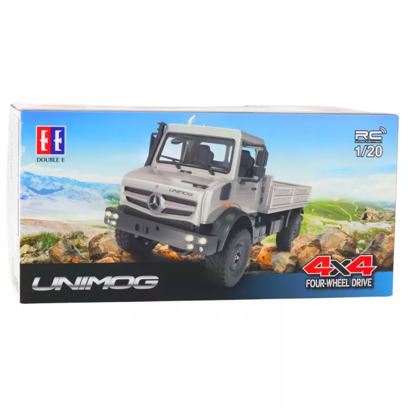 Double E Mercedes Unimog kauko-ohjattava offroad-ajoneuvo RC 4x4 1:20