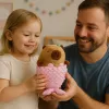 LEAN TOYS Pehmolelu Kapybara Merenneito Pinkki 28 cm