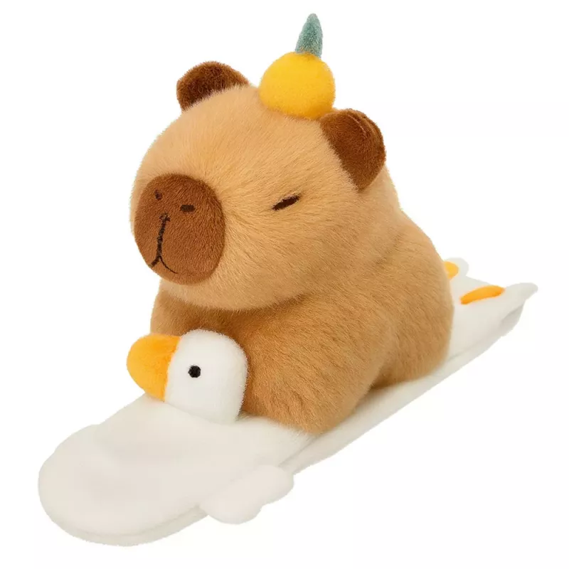 LEAN TOYS Pehmeä Itsekiinnittyvä Rannekoru Hanhi ja Kapybara