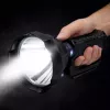 LEAN Suuri Taskulamppuvalaisin Jalustalla LED-hakulamppu W5120 Powerbank 31 cm
