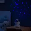LEAN Yövalo Star Projector 3-in-1 Bluetooth LED Kaiutin Valkoinen