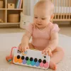 LEAN TOYS Opetuksellinen Musiikkipiano Lapsille Interaktiivisilla Värikkäillä Helmillä
