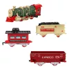 LEAN TOYS sähköjuna Classic Train valoilla, äänillä, savuefektillä, 24 osaa
