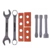 LEAN TOYS Little Handyman's työpöytä porakone työkalutarvikkeet 18-osainen