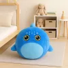 LEAN TOYS kasvava pehmoinen sininen hai -pomppupallo, pumppu, 50 cm