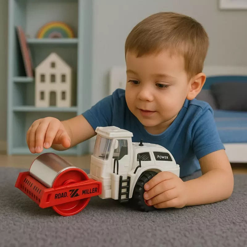 LEAN TOYS jyrä, rakennus, metalli, pyörivä valssi, valot, äänet