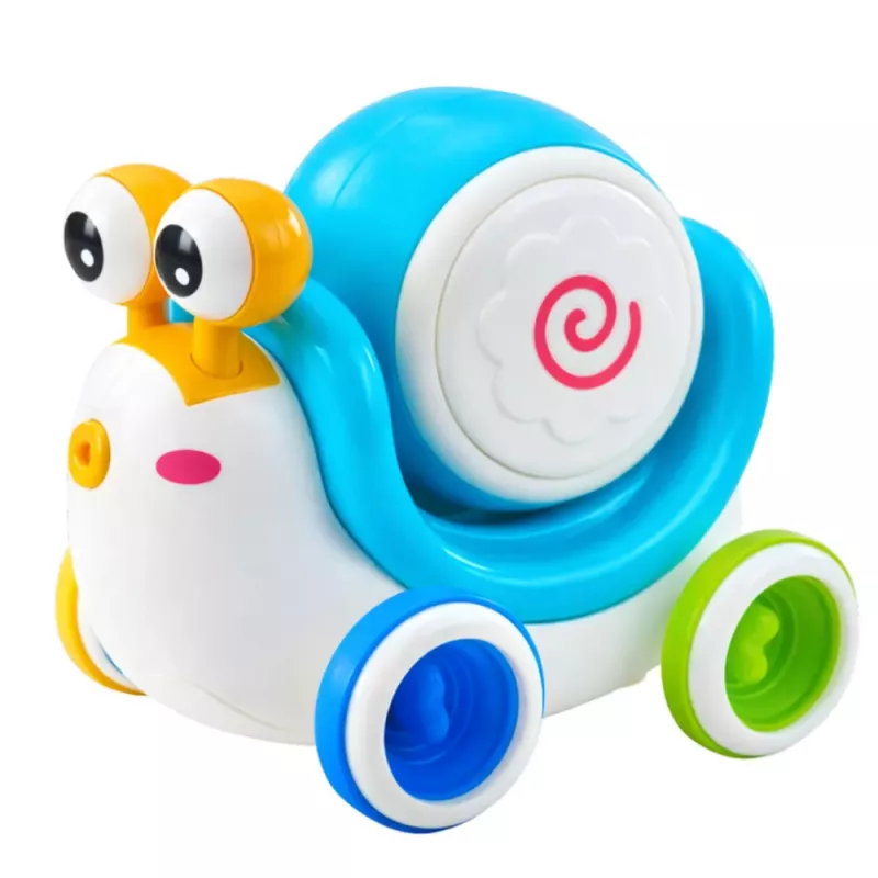 LEAN TOYS Interaktiivinen etanarumpu ratsastukseen, musiikillinen, pedagoginen, sininen