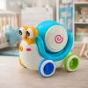 LEAN TOYS Interaktiivinen etanarumpu ratsastukseen, musiikillinen, pedagoginen, sininen