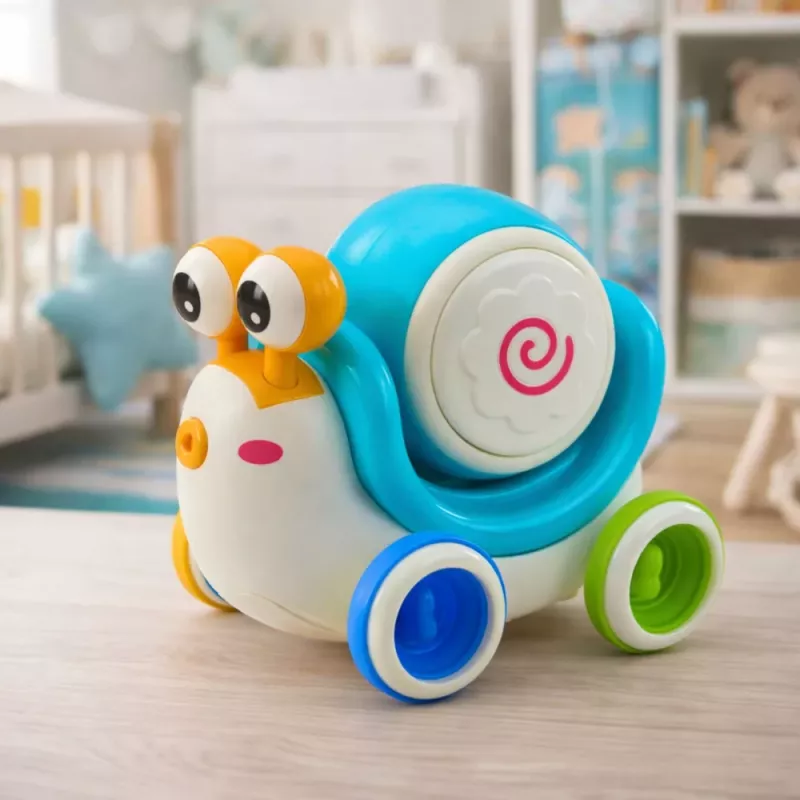 LEAN TOYS Interaktiivinen etanarumpu ratsastukseen, musiikillinen, pedagoginen, sininen