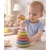LEAN TOYS Pehmeä sensorinen pyramidi yksisarvinen kumi ECO värikäs