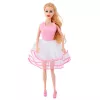 LEAN TOYS Pinkki vaatekaappisarja nukeille, mekot, kengät, asusteet