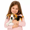 LEAN TOYS Pehmo-beagle-koira, pehmolelu, pehmeä koira, 25 cm