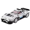 LEAN TOYS rakennuspalikat kilpa-auto robotti 2in1 valkoinen 320 osaa