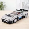 LEAN TOYS rakennuspalikat kilpa-auto robotti 2in1 valkoinen 320 osaa