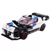 LEAN TOYS rakennuspalikat, urheiluauto ja robotti 2in1, valkoinen, 320 kpl