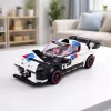 LEAN TOYS rakennuspalikat, urheiluauto ja robotti 2in1, valkoinen, 320 kpl