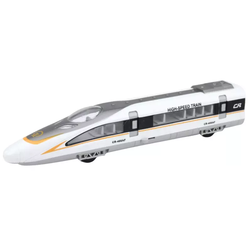 LEAN TOYS High Speed Express -juna avautuvilla ovilla, moottoroitu, valot ja äänet