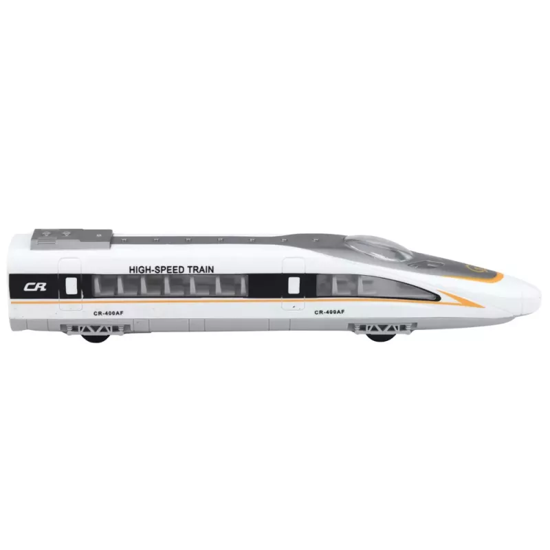 LEAN TOYS High Speed Express -juna avautuvilla ovilla, moottoroitu, valot ja äänet