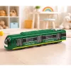 LEAN TOYS metrojuna City Express avautuvilla ovilla, valoilla ja äänillä, vihreä