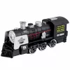 LEAN TOYS Classic Locomotive esteentunnistus savu valo ääni musta