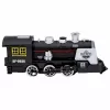 LEAN TOYS Classic Locomotive esteentunnistus savu valo ääni musta